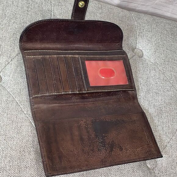 Dooney & Bourke Signature Canvas Leather Trim Long Wallet - Picture 8 of 8